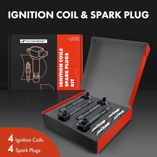 A-Premium Set of 4 Ignition Coil Pack and Iridium Spark Plugs Compatible with Honda Accord 2013-2017, CR-V CRV 2015-2019 & Acura TLX 2015-2020, ILX 2016-2020, L4 2.4L by A-Premium - Image 2