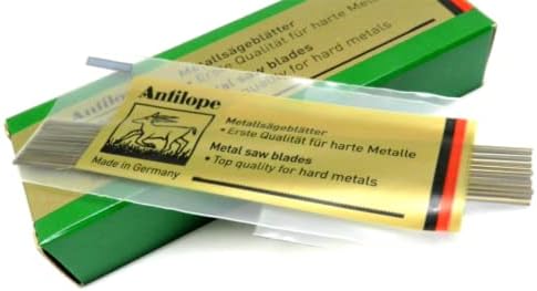 Antilope Jewelers Saw Blades #6/0 Jewelry Making Pack of 144 - Made in Germany