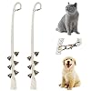 WEBEEDY 2 Pack hängende Hunde-Türklingel für Hunde, verstellbare Hundeklingel, Welpen-Ausflug, Töpfchen-Training, Türklingel mit strapazierfähiger Seil-Trainingsklingel