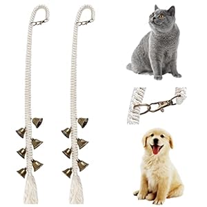 WEBEEDY 2 Pack hängende Hunde-Türklingel für Hunde, verstellbare Hundeklingel, Welpen-Ausflug, Töpfchen-Training, Türklingel mit strapazierfähiger Seil-Trainingsklingel