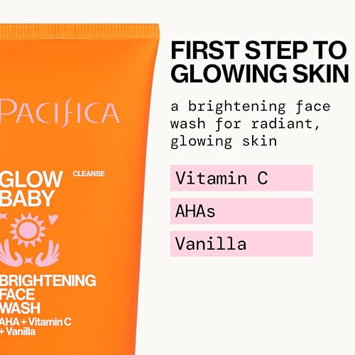 Pacifica Beauty Glow Baby Brightening Face Wash & Enzyme Face Scrub Set, Skincare, Vitamin C, Glycolic Acid, Vitamin E, Facial Cleanser, Exfoliator, Skin Care, Vegan, 5 fl oz and 4 fl oz (Set of 2) - Thumbnail 4