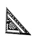 WEITARI 7 inch Rafter Square Triangle Ruler Angle Ruler Aluminum Alloy Double Scale Carpenter Triangle Square Rafter Tool Mensurement Tool for Woodworking and Carpentry