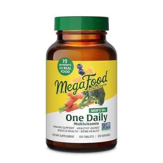 MegaFood Men's 55+ One Daily - Multivitamin for Men with Vitamin B12, Vitamin C, Vitamin D & Zinc - Optimal Aging & Immune Support Supplement - Vegetarian - Made Without 9 Food Allergens - 90 Tabs