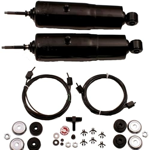 Gabriel 49173 HiJackers Rear Adjustable Air Shock Absorbers Fits Chevrolet Chevy II; Ford Bronco, E-100, E-150 Econoline & Club Wagon, F-100, F-150, F-250, F-350 RWD (1 Pair)