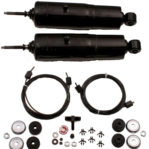 Image of Gabriel 49173 HiJackers Rear Adjustable Air Shock Absorbers Fits Chevrolet Chevy II; Ford Bronco, E-100, E-150 Econoline & Club Wagon, F-100, F-150, F-250, F-350 RWD (1 Pair)