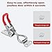 4Pcs Toggle Latch Clamp, 304 Stainless Steel Pull Hasp Latches, Quick Release Hand Tool Toggle Clamp for Smoker Lid Jig,Case Trunk,396Lbs Holding Capacity