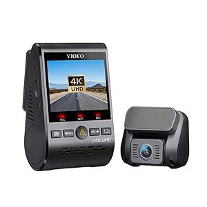 VIOFO A129 Pro Duo Dash Cam 4K + 1080P Front and Rear Dashcam, 5GHz WiFi GPS Built-in, Ultra HD Dual Car Camera, Sony…