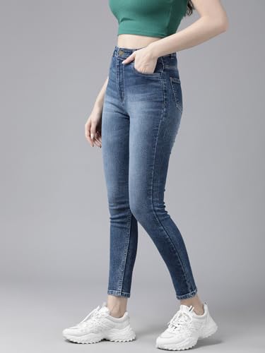 Image of GUTI Womens High Rise Crop Length Jeans()