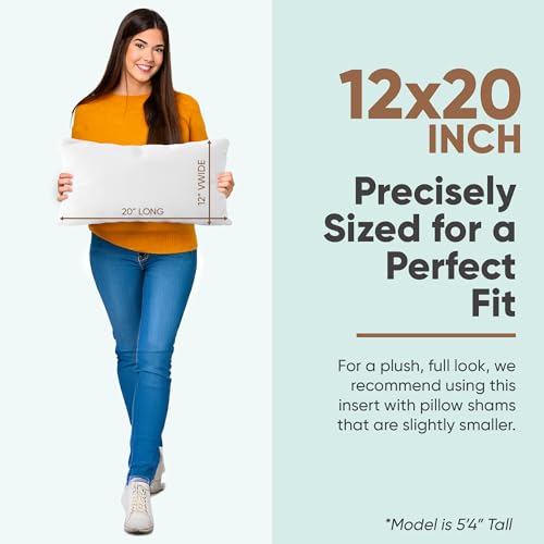 Image of Pillowflex Synthetic Down Pillow Insert 12x20 in - Karate Chop Pillow