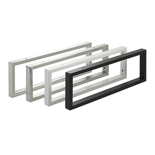 1 pièce Console de lavabo WK500 rectangulaire noir mat, support de lavabo en acier, console murale...