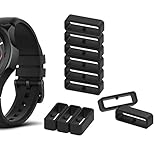 ▸【Material】Material de silicona destacado y duradero. Ajuste perfecto para su reloj inteligente y experiencia de uso cómoda. Simplemente desliza el cierre sobre el cierre cuando te pongas el reloj de forma sencilla.