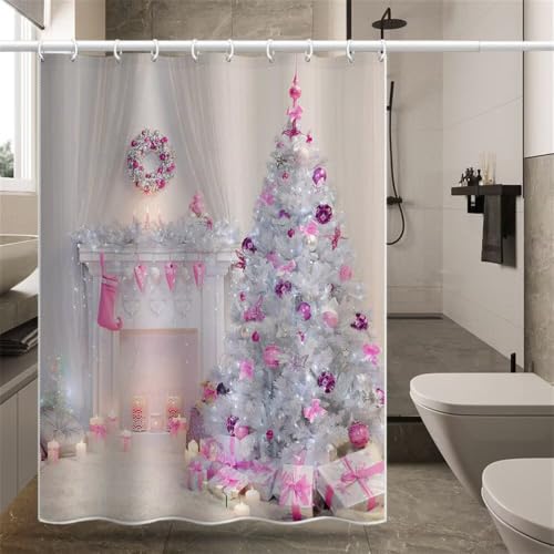 Rideau de douche 100x200 cm imperméable LB1921 en polyester