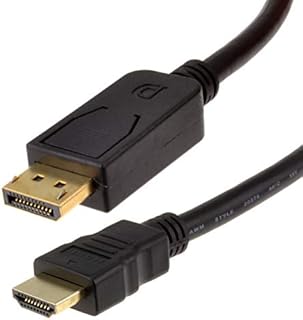kenable DisplayPort Plug to HDMI Male Plug Display/Monitor/TV Cable 5m [5 metres]