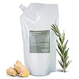 Jean & Len Conditioner Feuchtigkeit Rosemary & Ginger im Nachfüllbeutel, für trockenes Haar, pflegt intensiv & verbessert die Kämmbarkeit, Nachfüllpack, würziger Duft, ohne Parabene & Silikone, 900 ml