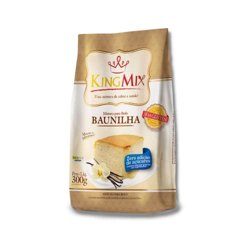 Mistura para Bolo King Mix Zero Açúcar Baunilha 300g