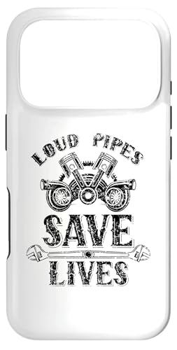 Loud Pipes Save Lives Exhausts �J�[�K���[�W�c�[�� ���J�j�b�N �X�}�z�P�[�X iPhone 17 Pro �p