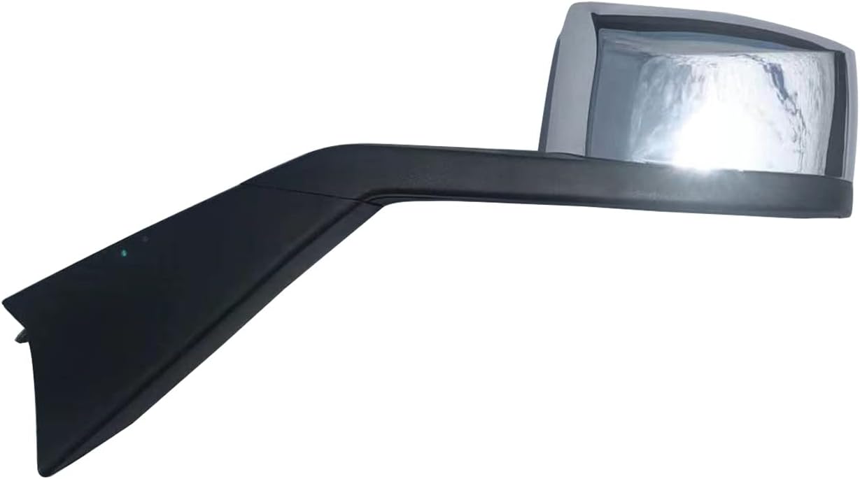 Replacement Chrome Hood Mirror Left Driver Side for Volvo VNL VNR 2018 to Onward