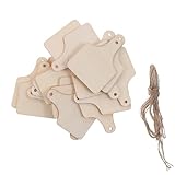 High Quality Material: Each cow ear tag cutout is made of high-quality wood, ensuring durability and longevity. Easy to Use: Each tag comes with a rope for easy attachment, ensuring that your tags stay securely in place. Wide Application Range: Wheth...
