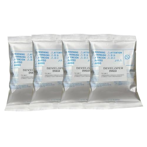 �g�i�[ Developer DV610 CMYK Iron Powder 1100g Bag Compatible With C5501 C6501 C6500 C6000 C7000(4Color 1Set)