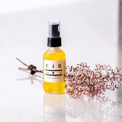 Eir NYC Face Rescue | Nourishing Face Serum with Elderflower, Evening Primrose & Antioxidant Oils | Deep Hydration, Fast-Absorbing Vegan Formula for Soft, Alluring Skin & Daily Revitalization 2oz