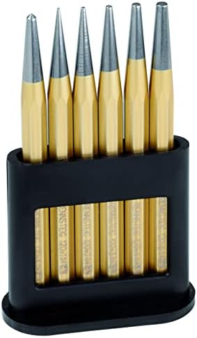 Rennsteig 424 120 0 Punch Set, 6 Pieces (DIN 6458, Polished, Octagonal)