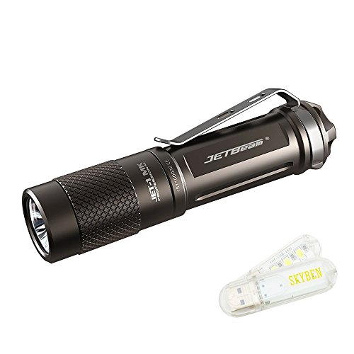 Bundle: Tongth-1 MK Cree XP-G2 LED 480 Lumens Waterproof AA 14500 Flashlight with SKYBEN USB Light,Battery not Included