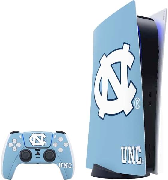 Skinit Decal Gaming Skin Compatible with PS5 Bundle - Officially Licensed University of North Carolina Mascot Design