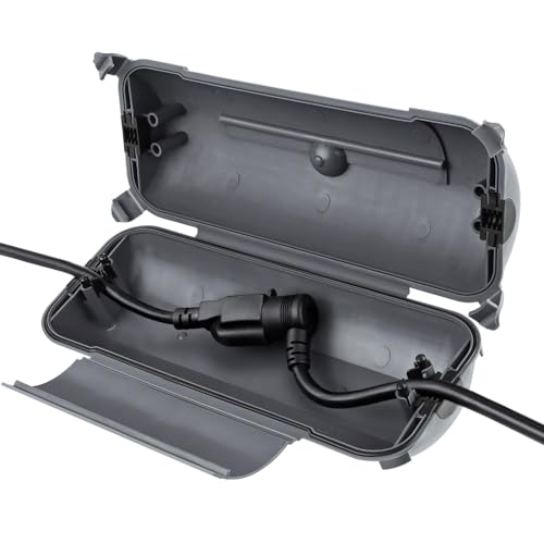 Image of Flemoon Outdoor Extension Cord Safety Cover, IP44 Waterproof Electrical Box