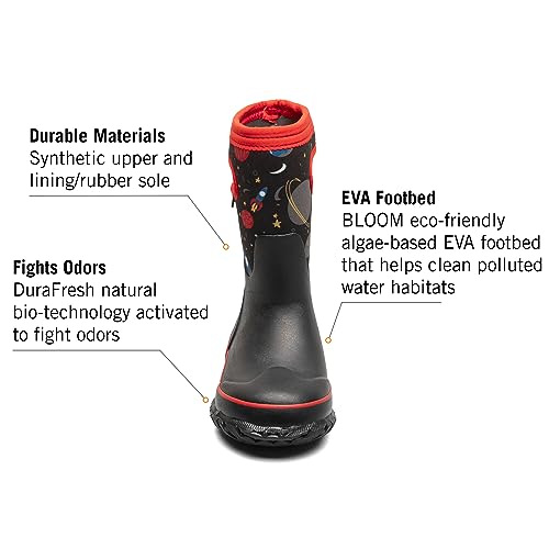 Image of BOGS Grasp Kids Waterproof Rain Boots, Insulated Winter Snow Boots