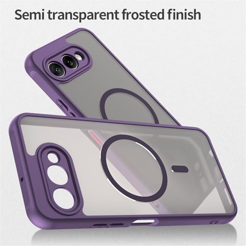 Image of Compatible with T-Mobile Revvl 8 Case Cover,Compatible with MagSafe,Anti-Fall,Compatible with T-Mobile T Phone 3 5G Cell Protective Phone Case Purple