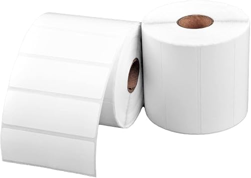 2 Rolls of 3 x 1 Direct Thermal Labels, 1400 Labels per Roll - for Zebra & Arkscan Printers
