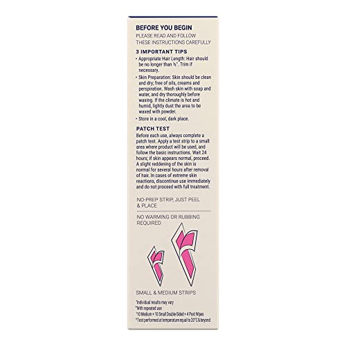 Nair Hair Remover Wax Ready-Strips For Face & Bikini, 40 Ct #TOP7