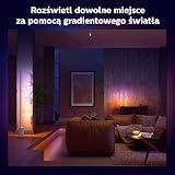 Philips Hue Lampa Podłogowa White and Color Ambiance Signe Gradient (biała), Lampa Stojąca z Paletą 16 mln Kolorów i Możliwością Ściemniania, Inteligentne Oświetlenie Smart LED