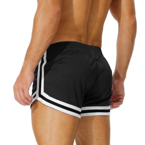 AIMPACT Men's Mesh Booty Shorts 3 Inch Lightweight Athletic Sportswear Gym Workout Retro Running Short Shorts3