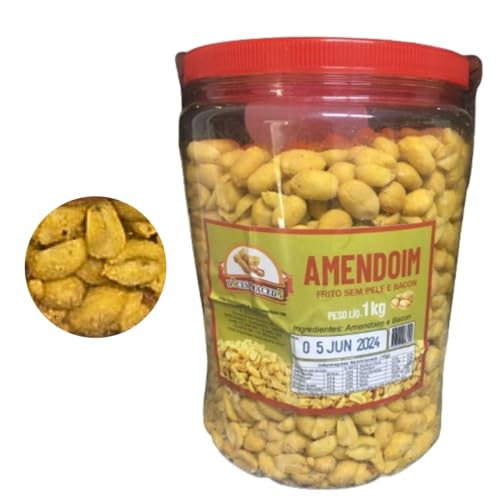Combo Amendoim Frito - DOIS Sabores Favoritos em Potes de 1 Quilo - Sem pele cebola e salsa - Sem pe