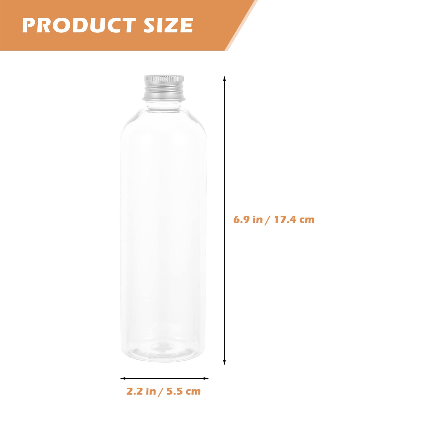Angoily 10Pcs Plastic Milk Juice Bottle Transparent Clear Drink Bottles with Lids Disposable Milk Water Containers for Home Travels 300ml (Transparent)