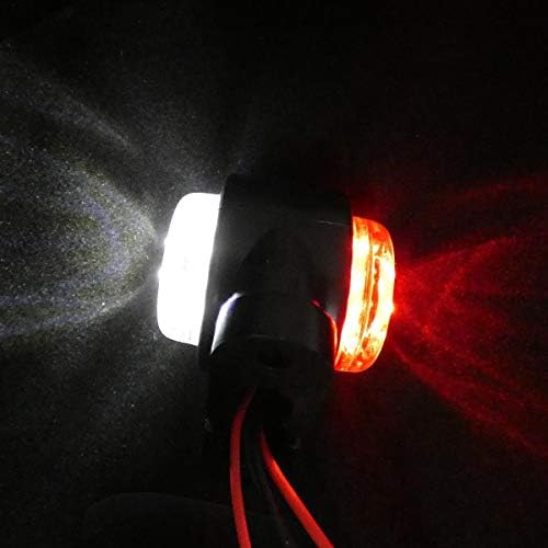flexzon 2x Mini side rubber led marker lights trailer truck lorry camper outline 12-24v