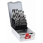 Bosch Professional 25 pz. Set di punte per metallo HSS PointTeQ ProBox (per acciaio, Ø 1-13 mm, accessori trapano avvitatore e trapano a colonna)