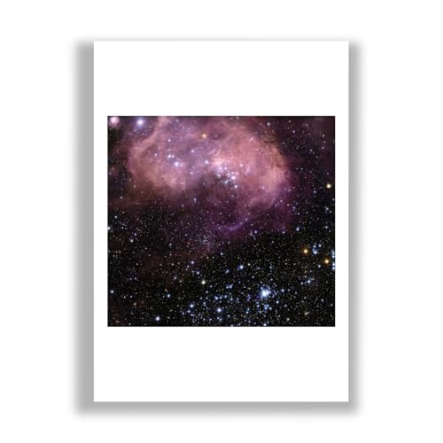 Impresión artística Hubble Telescope N11, póster semibrillante de Spiffing Prints para pared