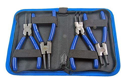 US PRO B2059 4pc 6 Circlip, Snap Ring Pliers, Internal External 150mm, Blue