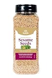 Rodelle Toasted Natural Sesame Seeds, 18 Ounce Jar