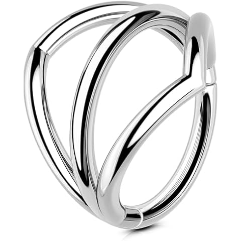 OUFER Helix Titanium Hoop Earrings Cover