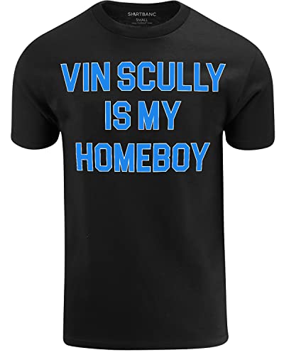 ShirtBANC Vin Scully Baseball Broadcaster T-Shirt 3XL Black