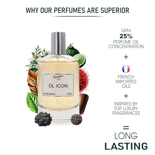 Image of DL Icon | Luxury Men Eau De Parfum | Aromatic Citrus Fresh Spicy | Perfume Spray for Man | Strong & Long Lasting Fragrance | Luxury Gift for Him | 100 ml