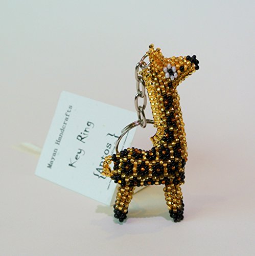 Aptos Trading Company Adorable Handcrafted Giraffe Key Chain/Backpack Charm/Purse Charm/Key Ring #TOP2