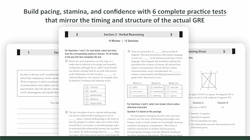 Image of Practice Tests for the GRE: 2026, 6 Full-Length Tests, 500+ Timed Questions, Answer Explanations & High-Difficulty Sections | Boost Your GRE Prep