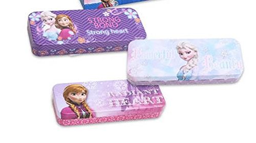 Disney Frozen Pencil Box Tin x 3 (Strong Bond, Radiant Heart, Powerful Beauty)