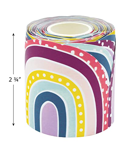 Teacher Created Resources Oh Happy Day Rainbows Die-Cut Rolled Border Trim - 50Ft - Decorate Bulletin Boards, Walls, Desks, Windows, Doors, Lockers, Schools, Classrooms, Homeschool & Offices #TOP5
