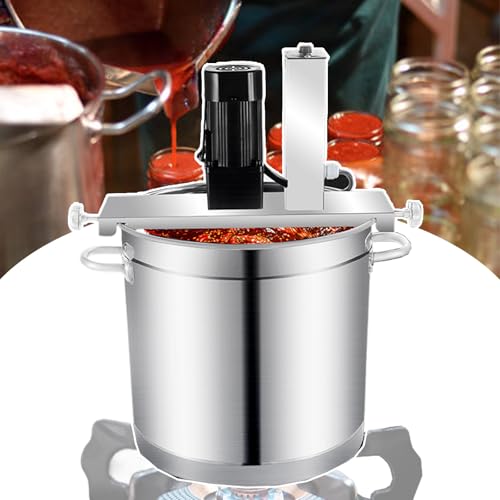 agreilduite Marmita Mezcladora Eléctrica 20-60L Automática para Mermeladas/Salsas/Adobos - Diseño Antiadherente con Raspador + Velocidad Ajustable + Multiusos Cocinas (4 Capacidades Industrial),20L