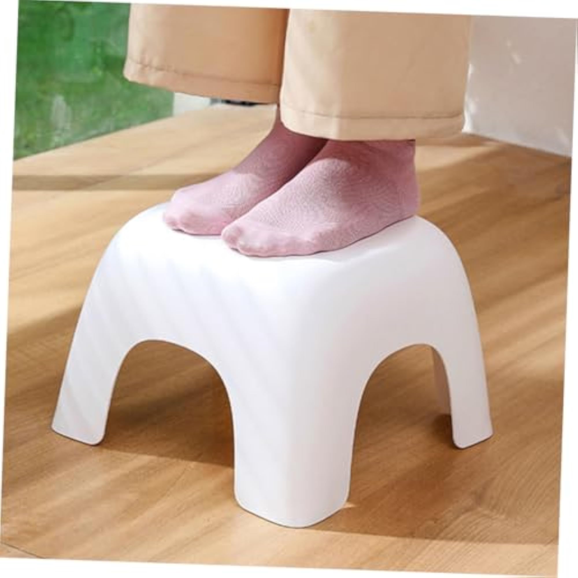 Plastic Nonslip Foot Stool for Bathroom and Living